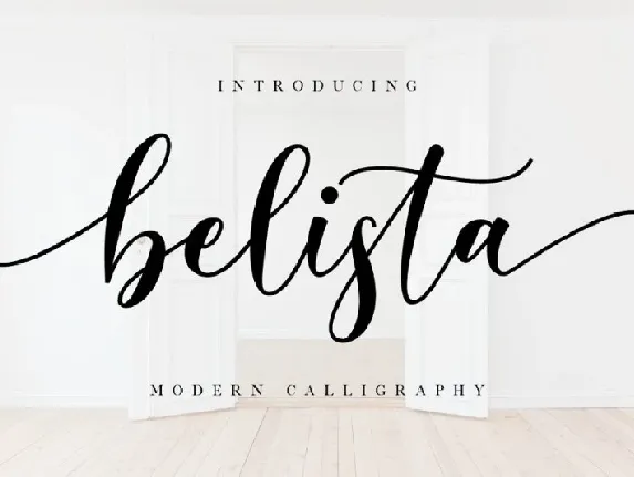 Belista Calligraphy font