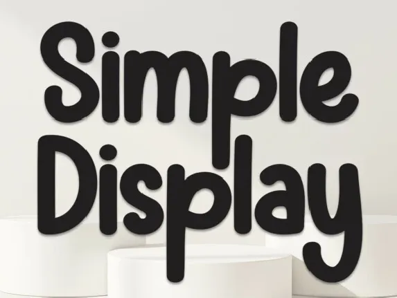 Simple Display font