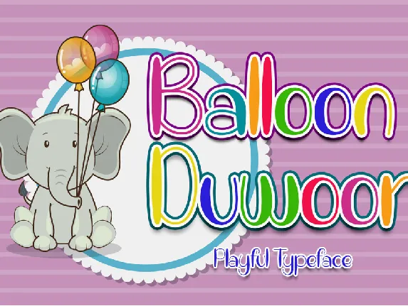 Balloon Duwoor font