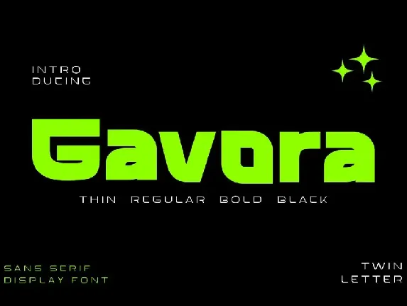 Gavora Personaluse font