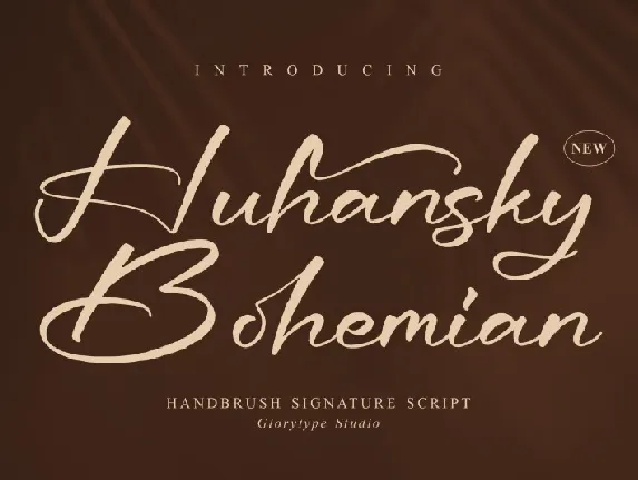 Huhansky Bohemian font