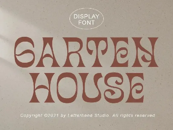 Garten House font