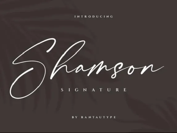 Shamson font