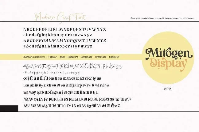 Mitogen Display font