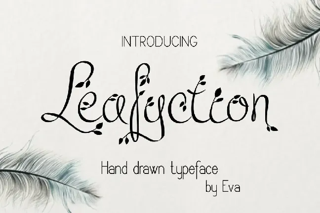 Leafyction font