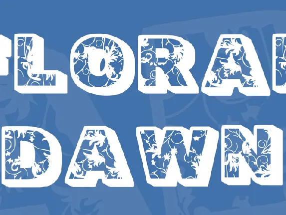 Floral Dawn font