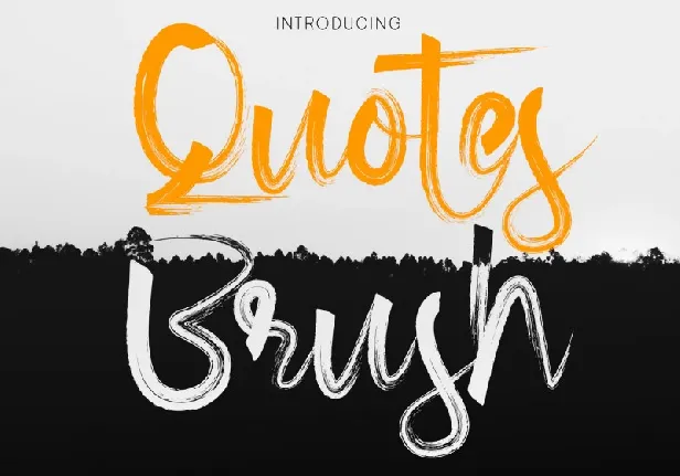 Quotes Brush font