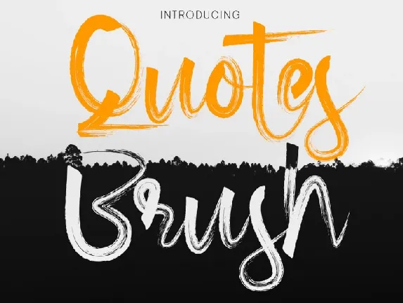 Quotes Brush font