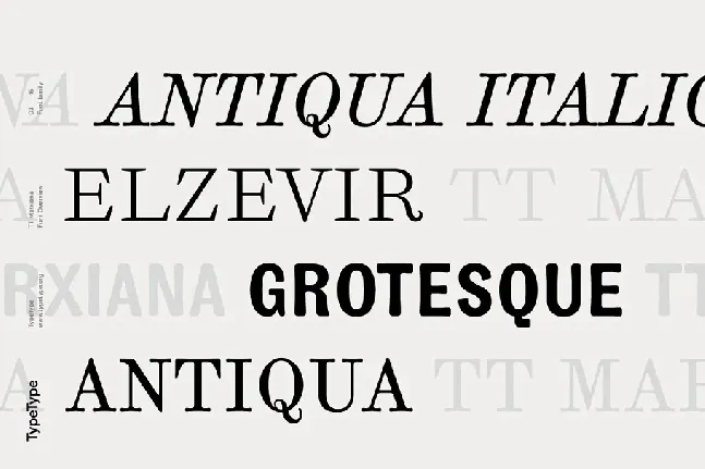 TT Marxiana Family font