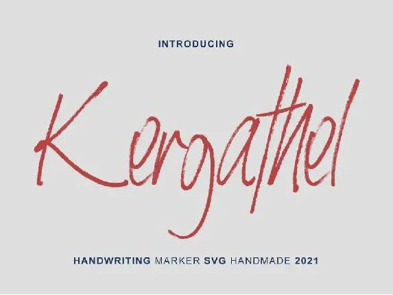 Kergathel font