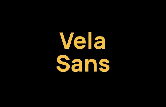 Vela Sans Family font