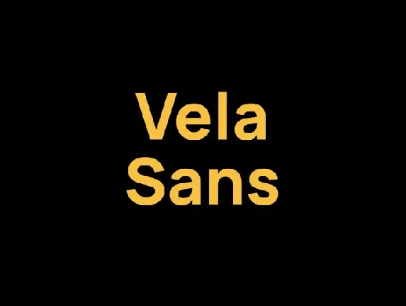 Vela Sans Family font