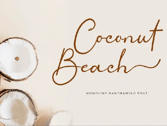 Coconut Beach Calligraphy font