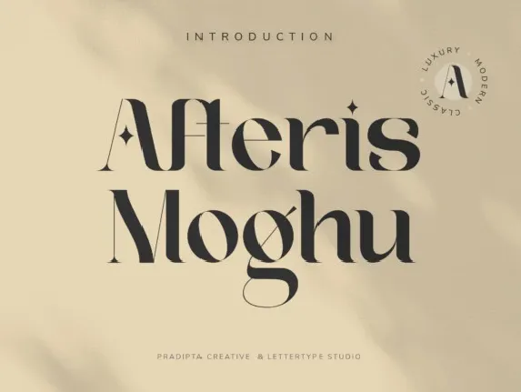 Afteris Moghu Typeface font