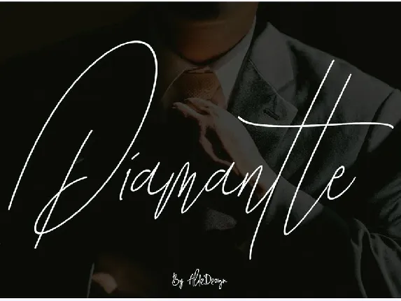 Diamante Signature font