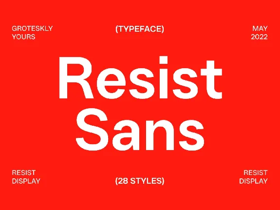 Resist Sans font