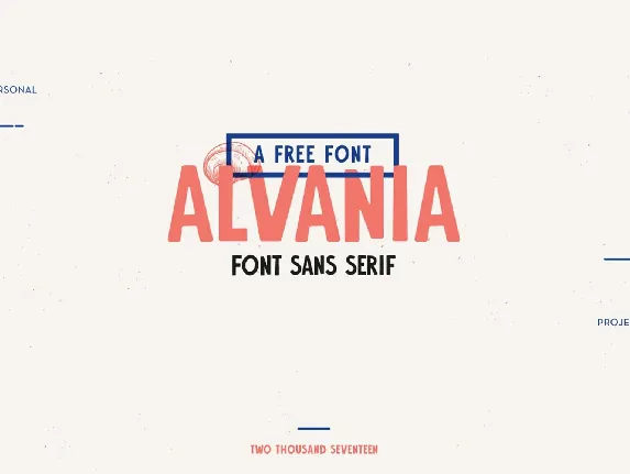 Alvania Sans Typeface font