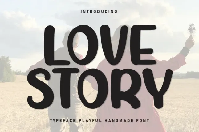 Love Story Display font