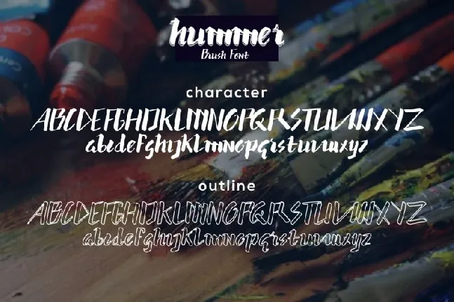 Hummer Brush Graffiti font