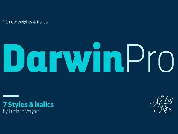 Darwin Pro Family font