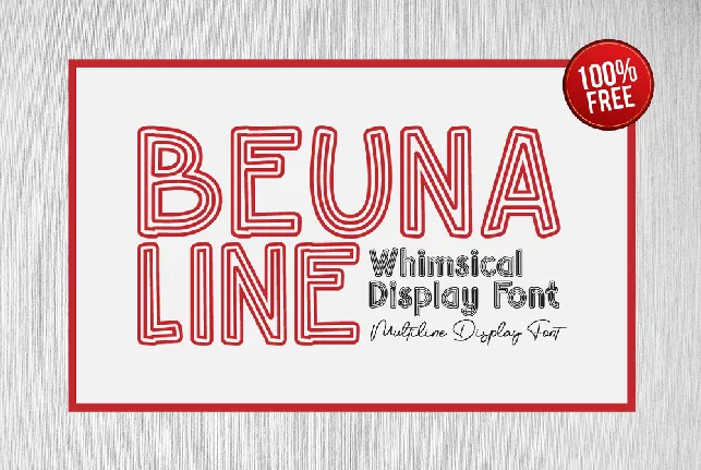 Beuna Line font