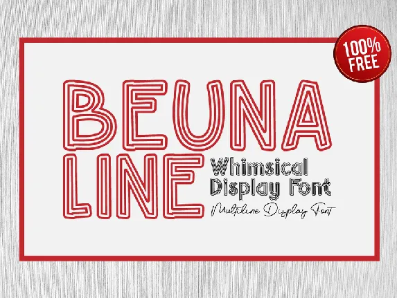 Beuna Line font