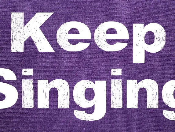 Keep Singing font