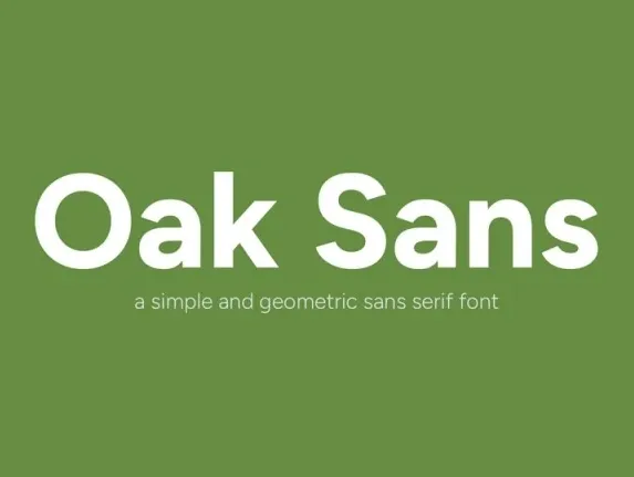 Oak Sans family font