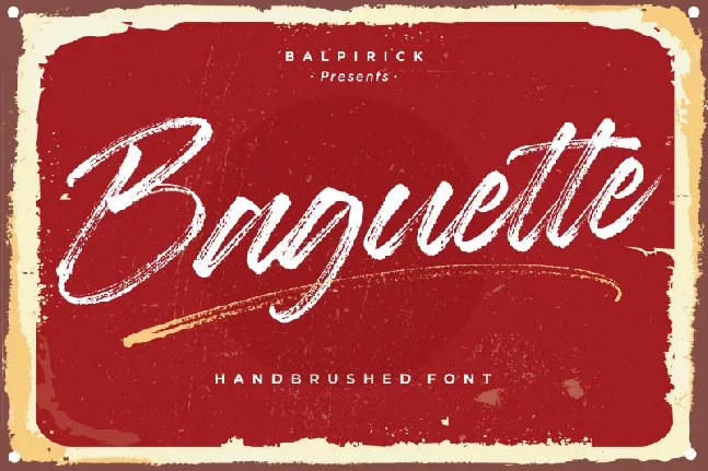 Baguette Brush font