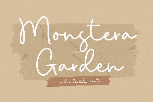 Monstera Garden font