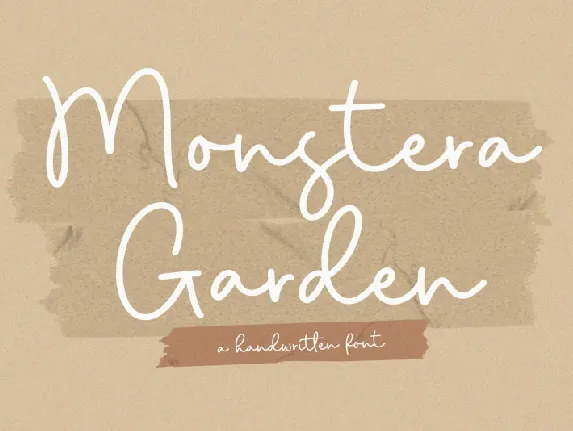 Monstera Garden font