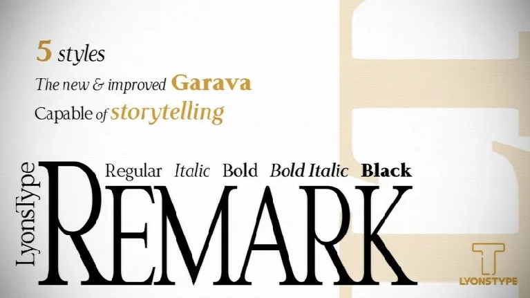 LT Remark font