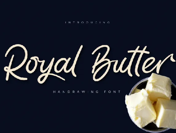 Royal Butter Script font