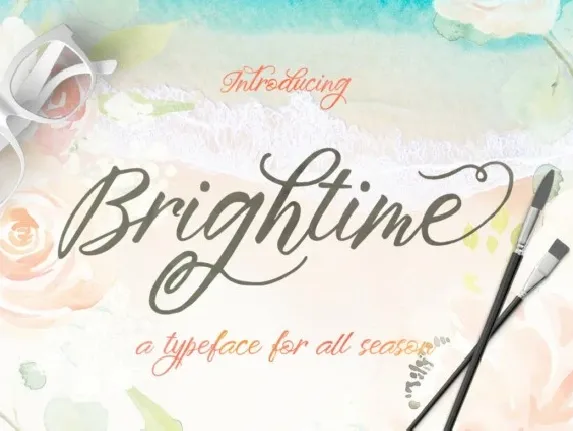 Brightime Script font