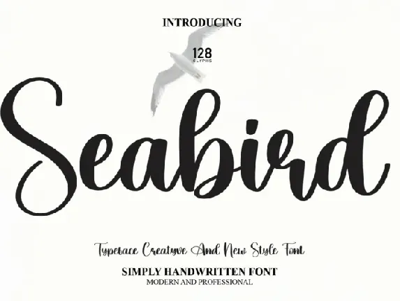 Seabird Script font