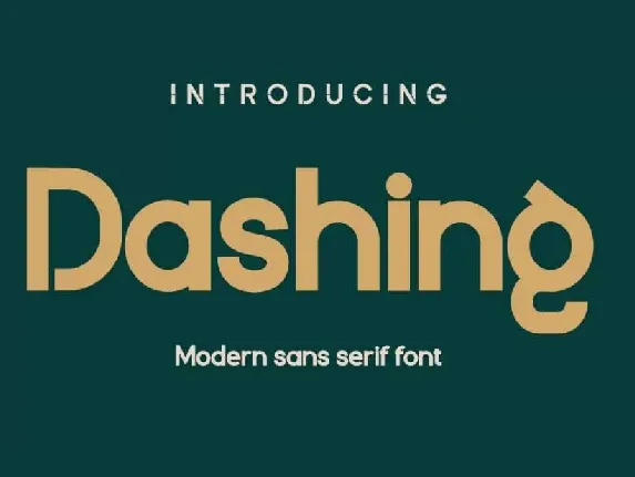 Dashing font