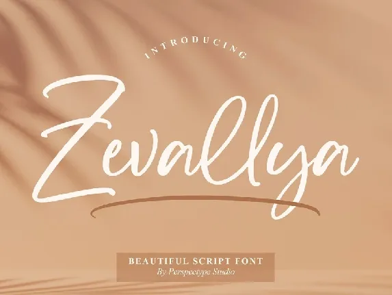 Zevallya font