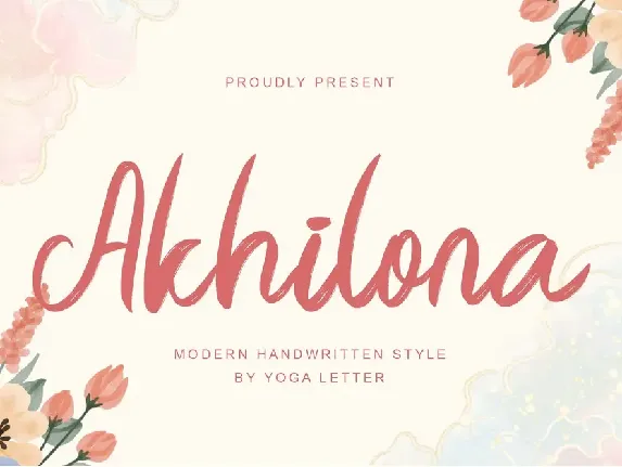 Akhilona font