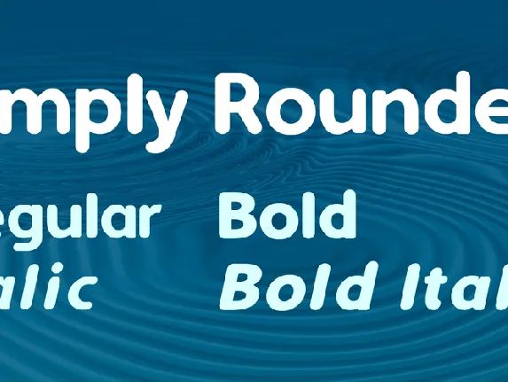 Simply Rounded font