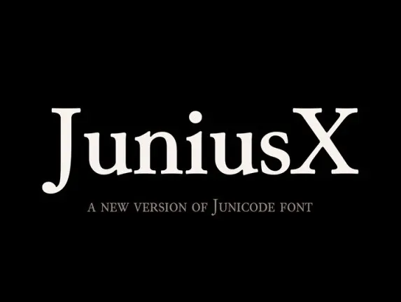 JuniusX Serif Family font