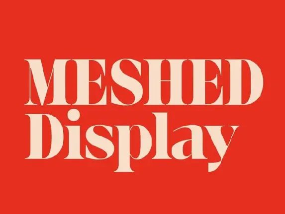 Meshed Display Family font