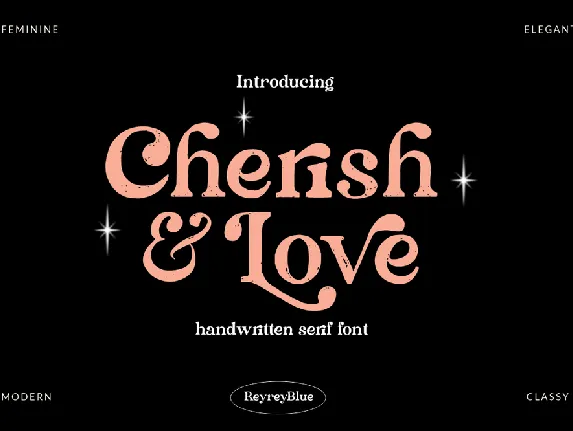 Cherish & Love font