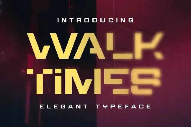 Walktimes font