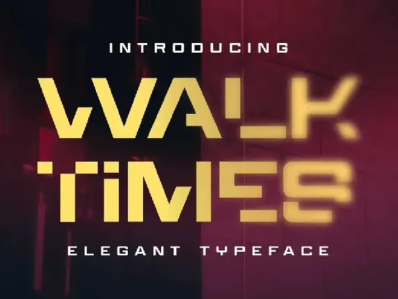 Walktimes font