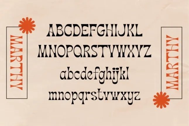 Marthy font