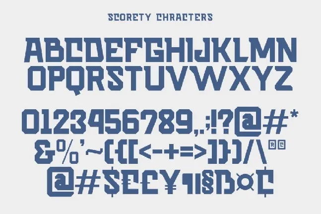 Scorety DEMO font