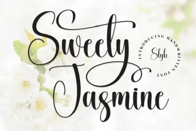 Sweety Jasmine Calligraphy font