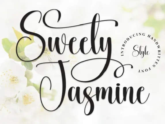 Sweety Jasmine Calligraphy font