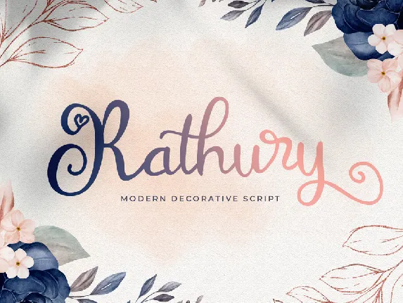 Rathury font