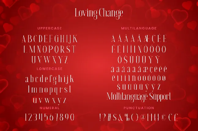 Loving Change Demo font